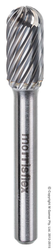 Stainless Steel Radius Ended Cylinder Burr - Size 3
